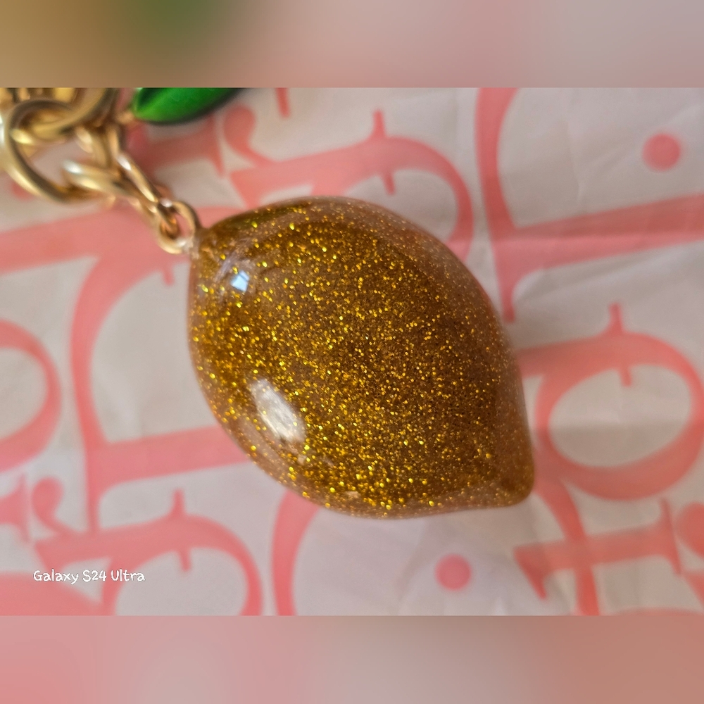 Lemon Bag Charm/ Keychain NEW - Picture 11 of 14